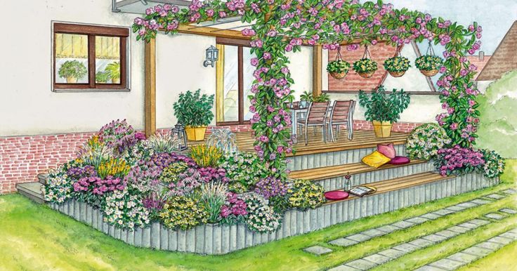Auf einer erhöht liegenden Terrasse sitzt man wie auf dem Präsentierteller. Mi...
