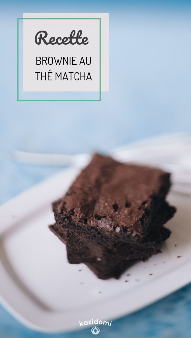 Recette : Brownie au thé matcha