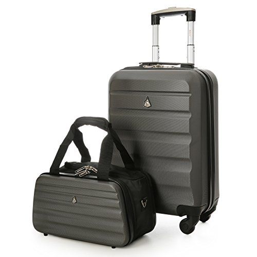 Aerolite léger abs rigide 4 roues spinner main valise bagage cabine