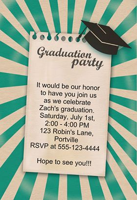 free graduation party invitation templates
