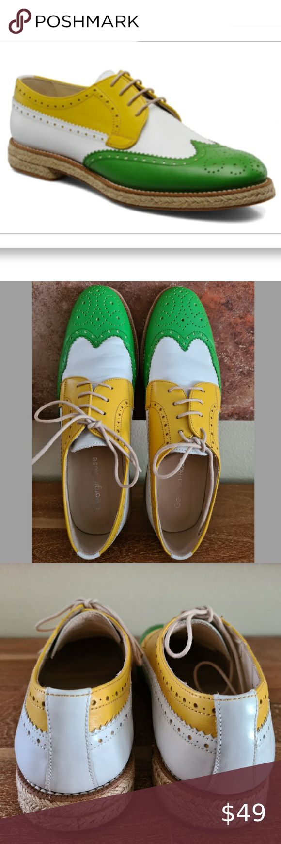 Georgia Rose leather Oxford Sz40 Leather oxfords Leather