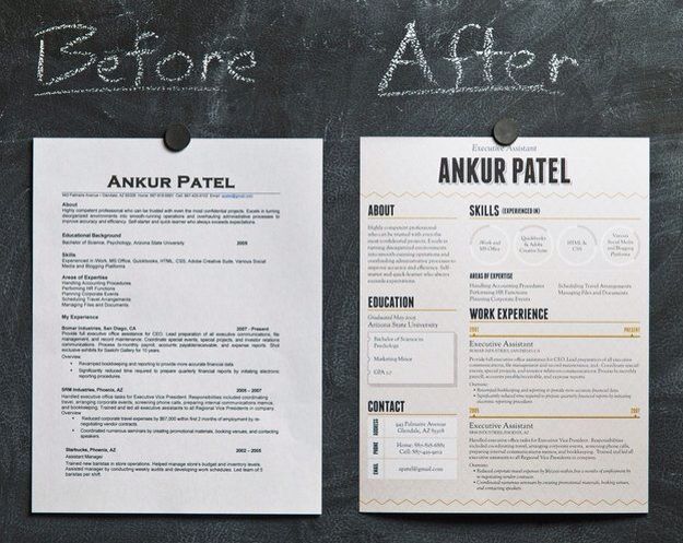 resumes on pinterest