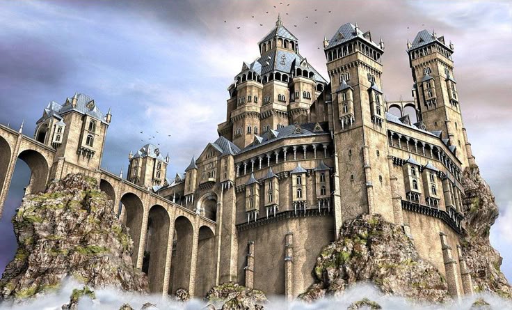 fantasy castle castles designer medieval deviantart entrance minecraft huldra drawing bridge hogwarts ten northlands map fortress gateways reference cool painting
