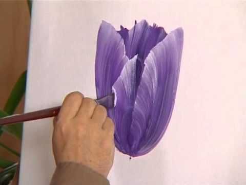 Drawing Tulips Watercolor 03 Youtube Aquarell Blumen Malen