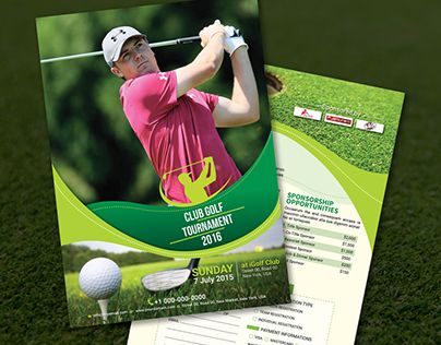 golf tournament flyer template word