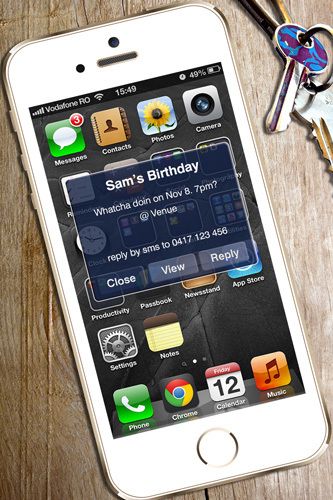 iphone birthday party digital printable invitation template text