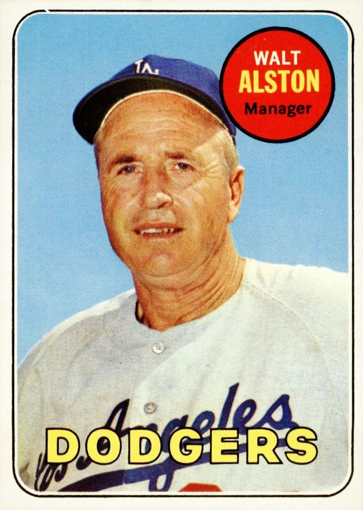 24 Walter Alston Los Angeles Dodgers La dodgers baseball, Dodgers