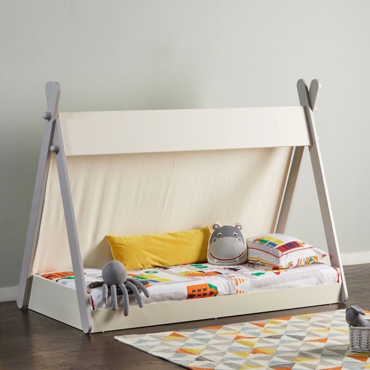 lit Indien Naturel tipi Lit Enfant lit cabane VITALISPA Tipi 90 x 200 cm