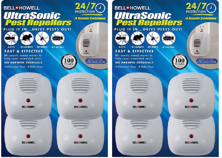 (2 pack) Bell & Howell 4-Pack Ultrasonic Pest Repellers - Walmart.com