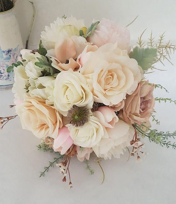 Mariée demoiselles d'honneur nº soie ivoire fleur rose mariage bouquet de roses posy Mariée demoiselles d'honneur nº soie ivoire fleur rose mariage bouquet de roses posy