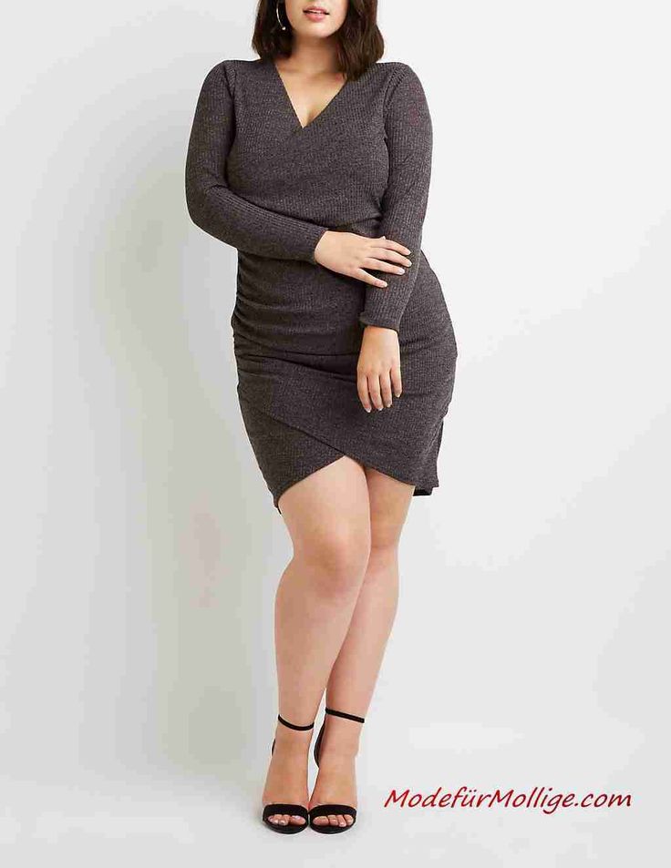 Strickkleid für mollige