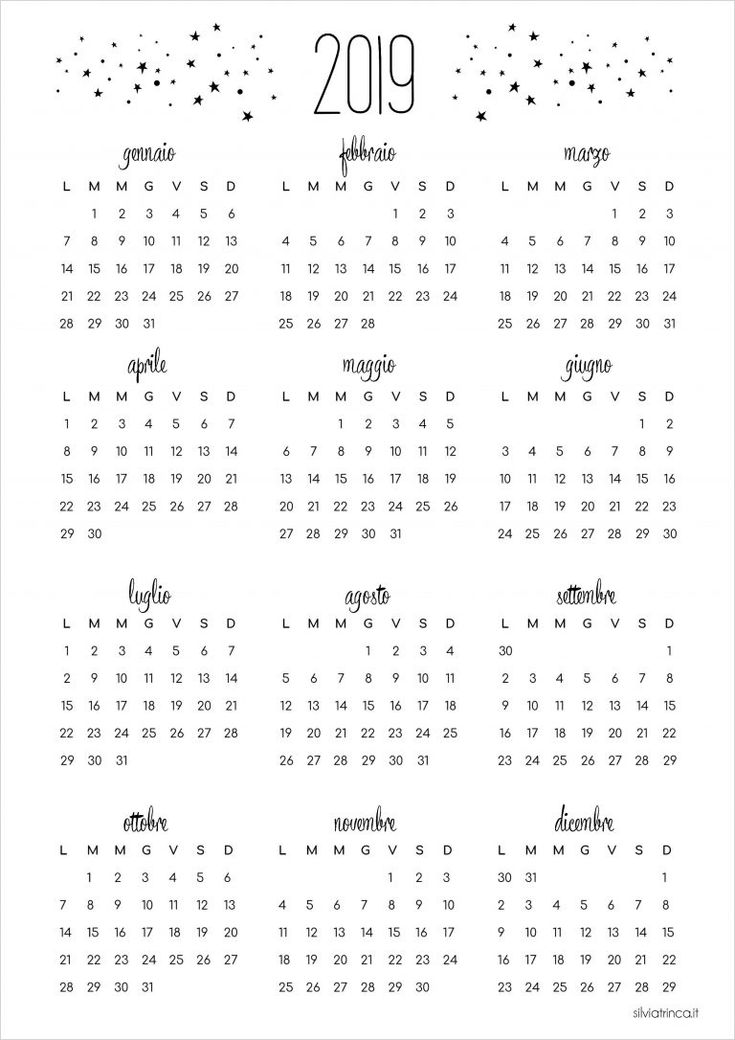 Set up del bullet journal 2019 e calendario a4 da stampare