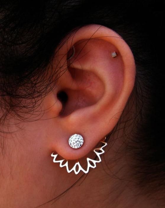 Crystal Jacket Flower Earrings Crystal Jacket Flower Earrings