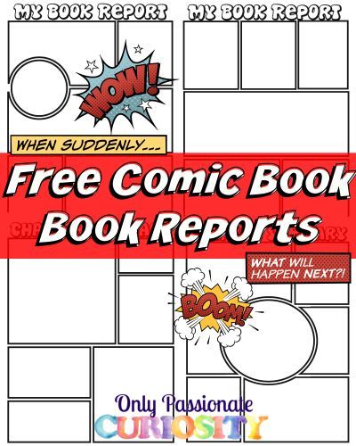 comic book strips template