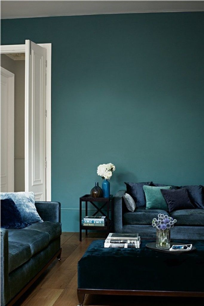 Wohnzimmer in Petrol Wandfarbe Wandgestaltung wohnzimmer farbe Wohnzimmer in Petrol Wandfarbe Wandgestaltung wohnzimmer farbe
