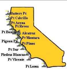 California Lighthouses Map Aafb3d1985dd6a9f6f319c582f70fe6a
