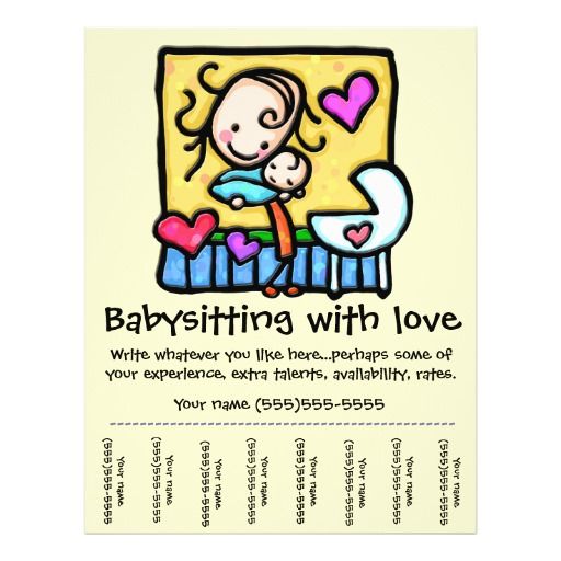 flyers for babysitting