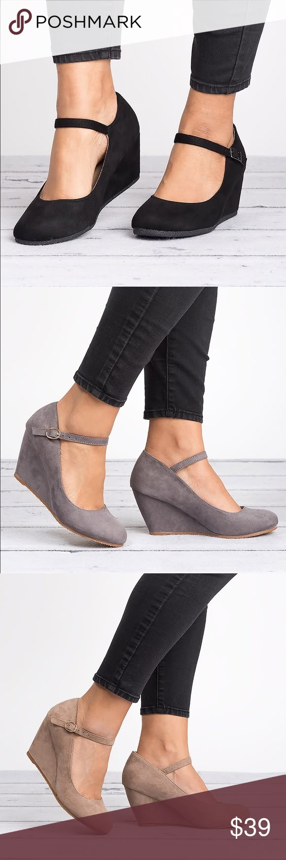 Best 25 Office Shoes Ideas On Pinterest Casual Black Mary Jane Wedge Pumps Boutique