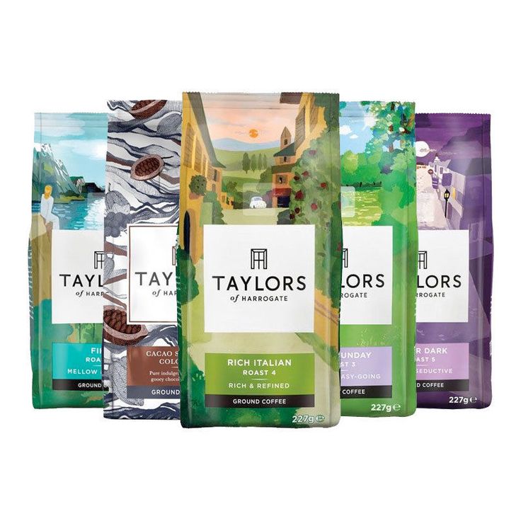 Taylors of Harrogate Ground Coffee 227g Case of 6 Packets