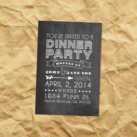 19 best Dinner Party images on Pinterest Dinner parties, Dinner - Free Printable Dinner Party Invitations