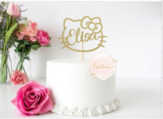 24 Glaseado Cake Toppers Decoración Hello Kitty Rosa Antecedentes 24 Glaseado Cake Toppers Decoración Hello Kitty Rosa Antecedentes