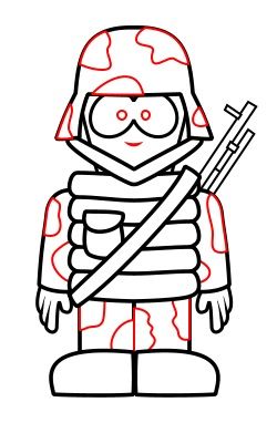 Drawing a cartoon soldier | Soldier drawing, Drawing for kids, Army drawing