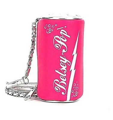 Details about BETSEY JOHNSON Pink Soda Pop Can Handbag Crossbody Purse NWT Rare