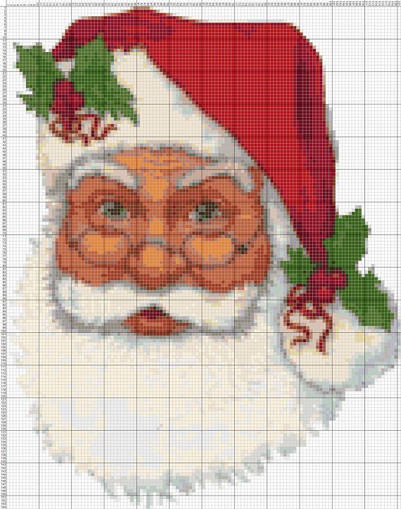 Cross stitch pattern Santa Claus PDF instantan\u00e9 Enfants Kids Snow PDF instant download No\u00ebl Grille point de croix Neige