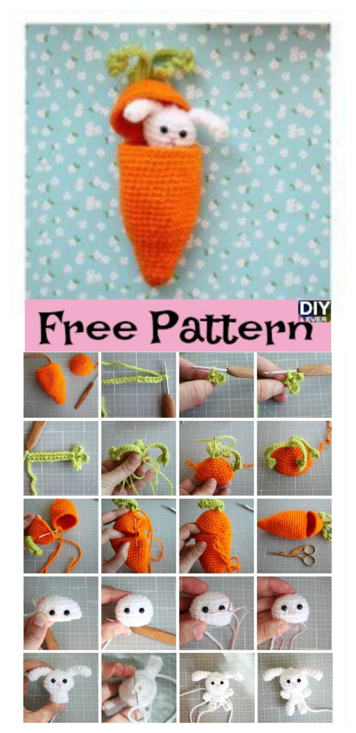 Carrot Surprise Easter Bunny Crochet Free Pattern Carrot Surprise Easter Bunny Crochet Free Pattern