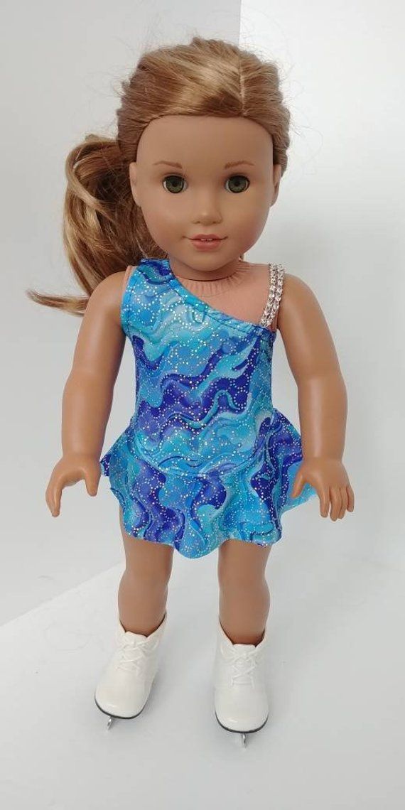 AMERICAN GIRL Mia/'s SILVER SKATE DRESS Outfit Mia DOLL /& SKATES are NOT INCLUDED