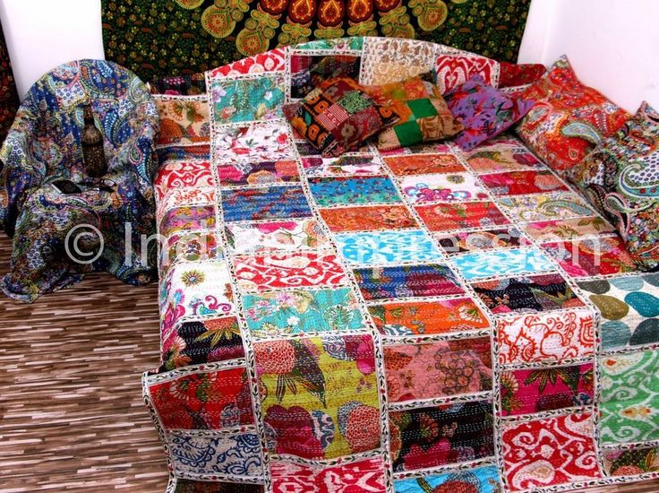 55 Best Kantha Quilts Throws Rugs Images On Pinterest Area Twin Indian Vintage Kantha Quilt Multi Patchwork Blanket Bedspread Throw Art Handmade