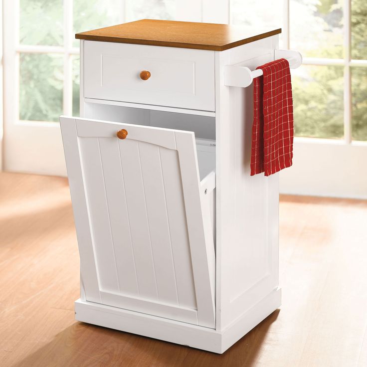 11 Best Wood Bins Images On Pinterest Kitchen Trash Cans Wood Kitchen Garbage Can Picture