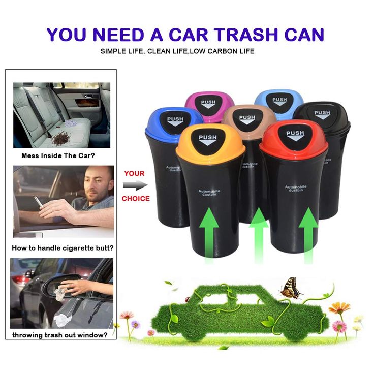 Fashion Car Office Home Auto Waste Trash Rubbish Bin Can Garbage Dust Case C3L Fashion Car Office Home Auto Waste Trash Rubbish Bin Can Garbage Dust Case C3L