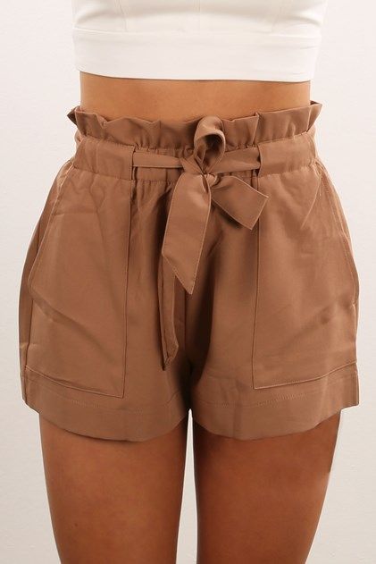 impactful tan shorts outfit jeans