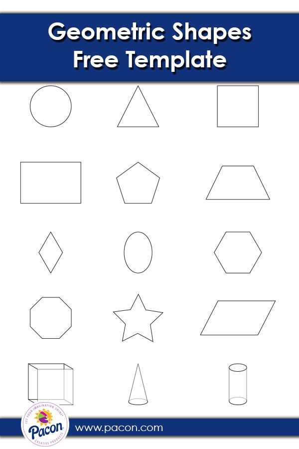 Free Downloadable Template With Geometric Shapes Perfect
