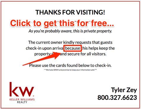 Are you still using sign in sheets at your open houses? You might want to check out a few of these examples to make sure you're making the most of them.