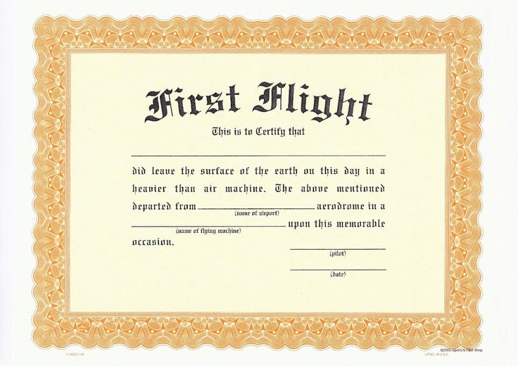 First Flight Certificate Template 678 KBjpg New York - stock certificate template First Flight Certificate Template 678 KBjpg New York - stock certificate template