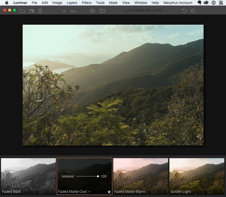 Applying And Using Luminar Presets Applying And Using Luminar Presets