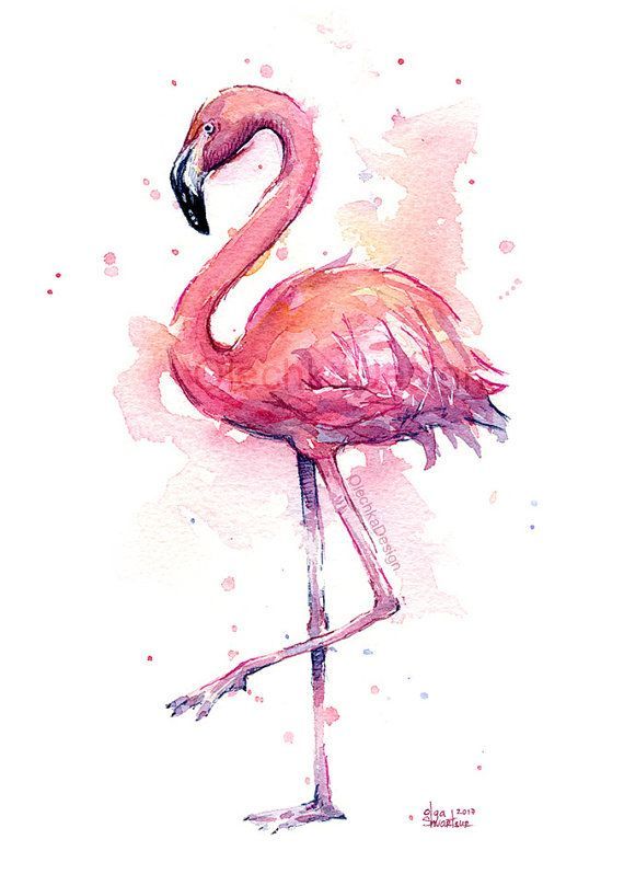 Original Aquarell Malerei Von Vogel Vogel Illustration 6 X 8 In