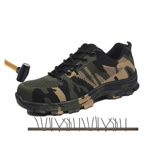 MEN INDESTRUCTIBLE BULLETPROOF SAFETY STEEL TOE CAP WORK SHOES ANKLE BOOTS SIZE