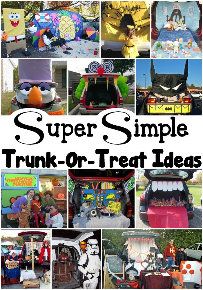 super simple trunk or treat ideas