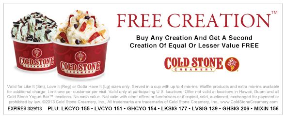 Shoppers looking for Cold Stone Creamery also liked these coupons Stone Cold Steve Austin cements himself as the Promo of the Year front-runner In a cheap backstage promo that never aired on television, Stone Cold goes on a tirade for the ages.