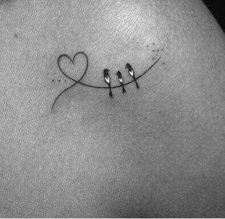 Tattoo herz mit sternen