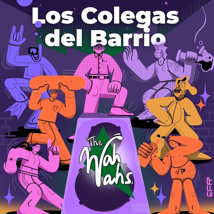 Los Colegas Del Barrio En 2021 El Barrio Ilustracion Digital Canciones