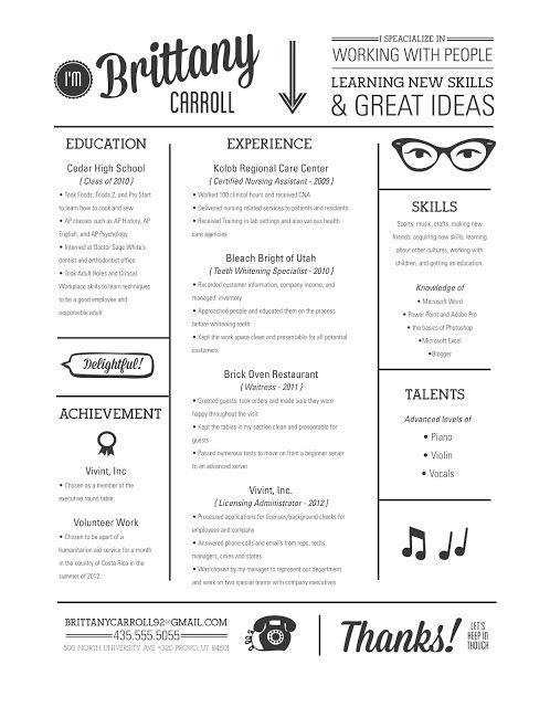 unique resume design