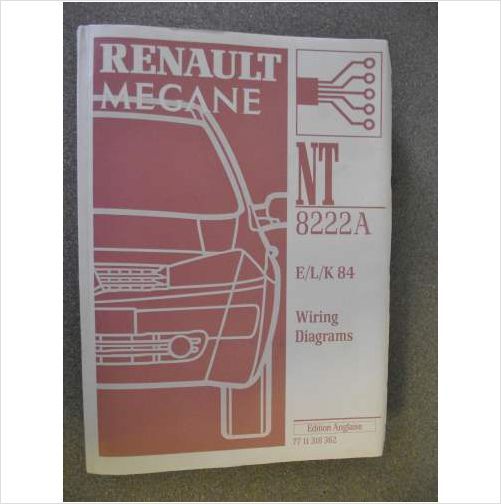 Renault Megane E L K84 Wiring Diagrams Manual 2003 Nt8222a