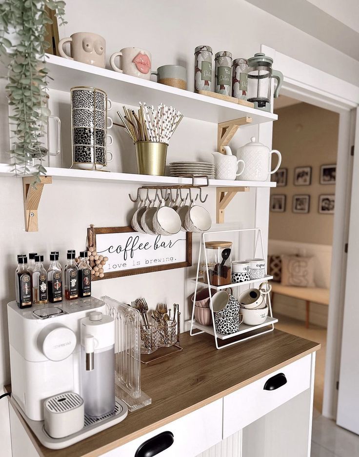 20 Coffee Bar Ideas for Any and Every Kitchen