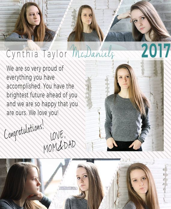 senior announcement templates