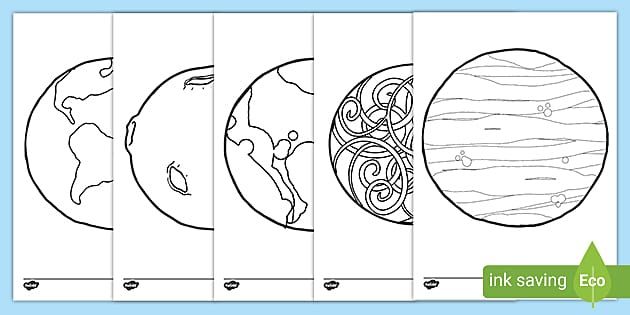 The Planets Colouring Pages | Planet coloring pages, Planets coloring