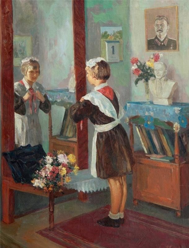Картинка, живопись в советских открытках